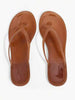 Grefit Spring And Summer New Round Toe Flat Bottom Casual Vacation Simple Light Brown Flat Sandals Slippers Women's Flip-Flops